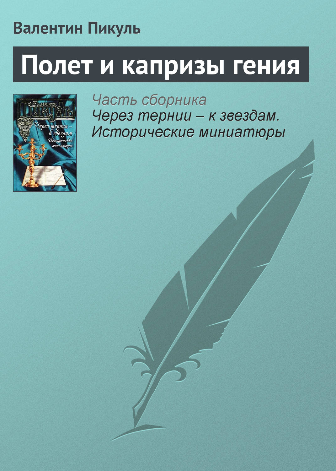 Обложка книги «Полет и капризы гения»