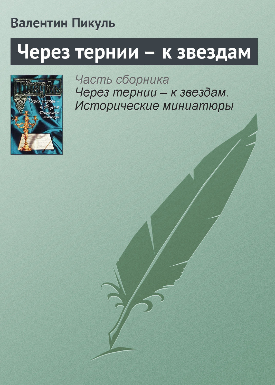 Обложка книги «Через тернии – к звездам»