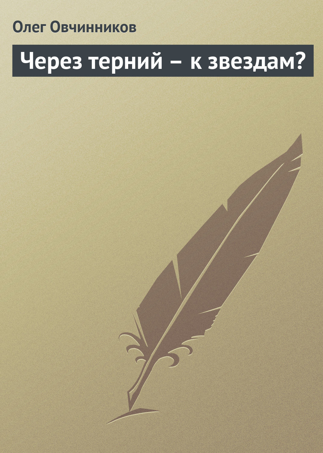 Обложка книги «Через терний – к звездам?»