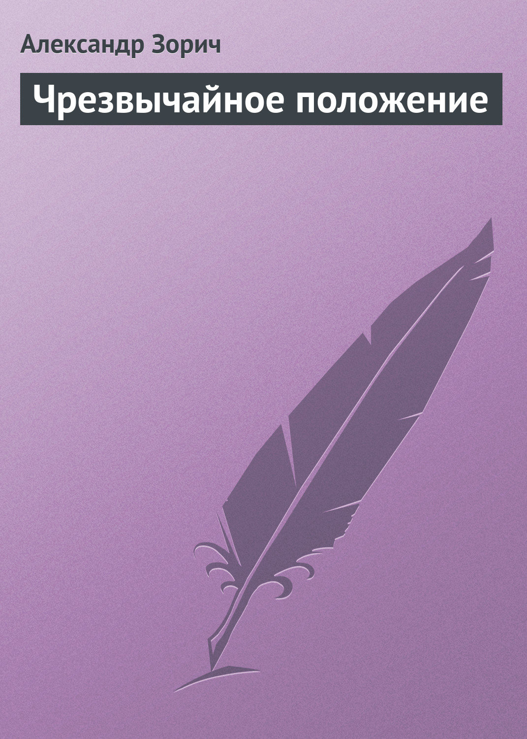 Обложка книги «Чрезвычайное положение»