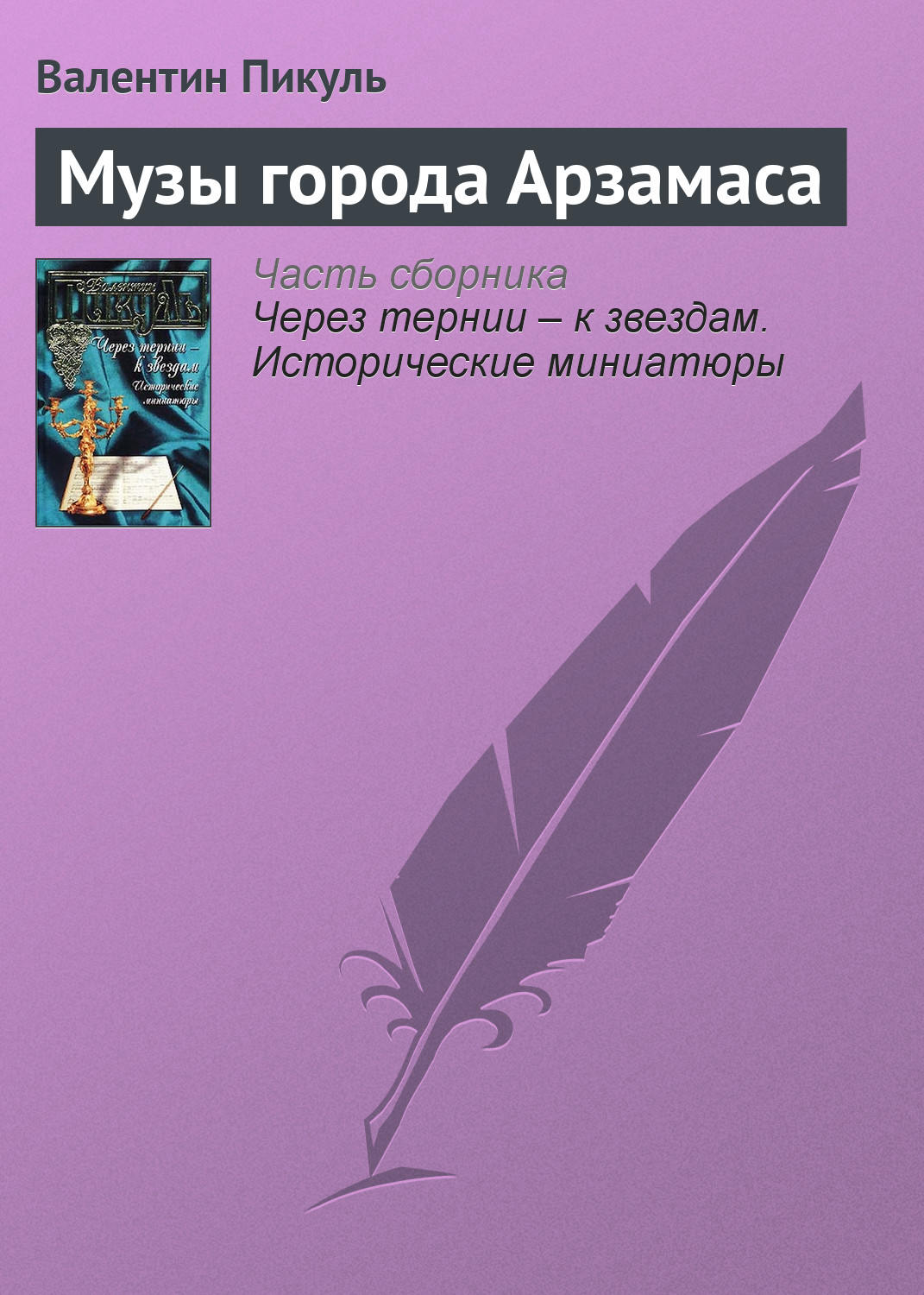 Обложка книги «Музы города Арзамаса»