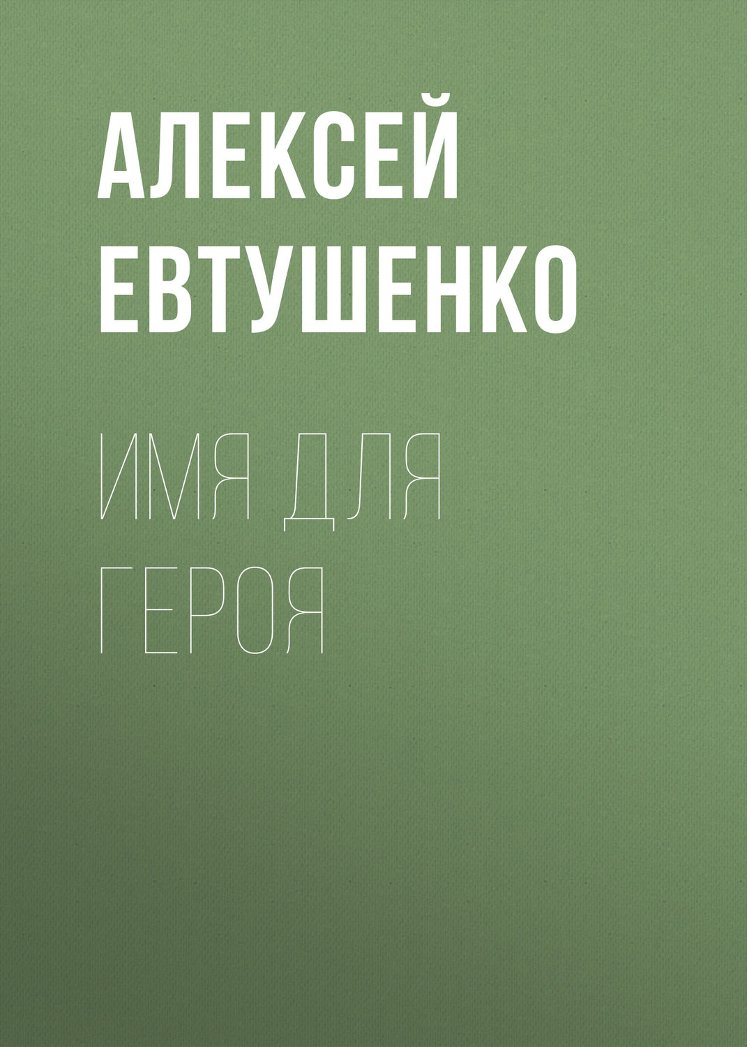 Обложка книги «Имя для героя»