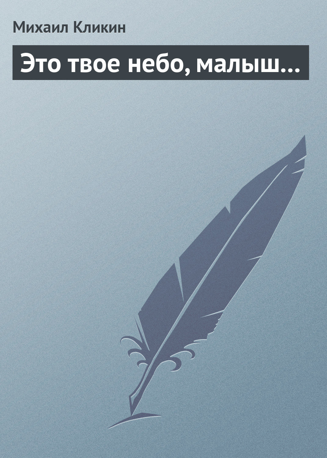 Обложка книги «Это твое небо, малыш...»