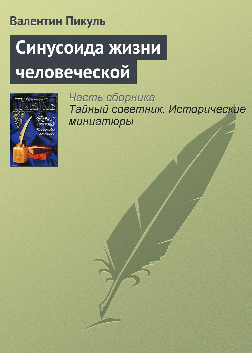 Обложка книги «Синусоида жизни человеческой»