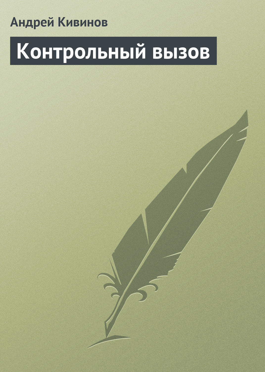 Обложка книги «Контрольный вызов»
