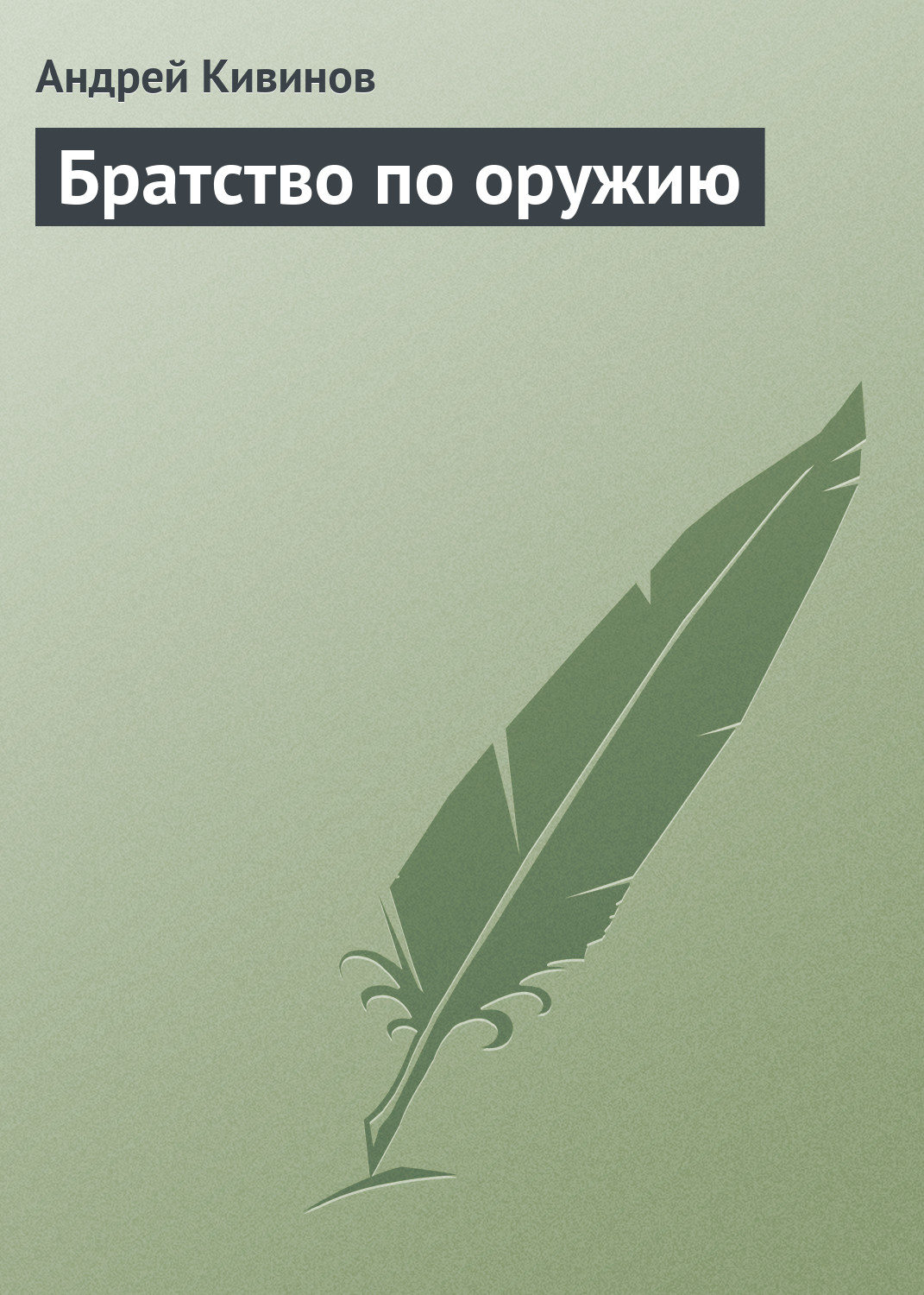 Обложка книги «Братство по оружию»