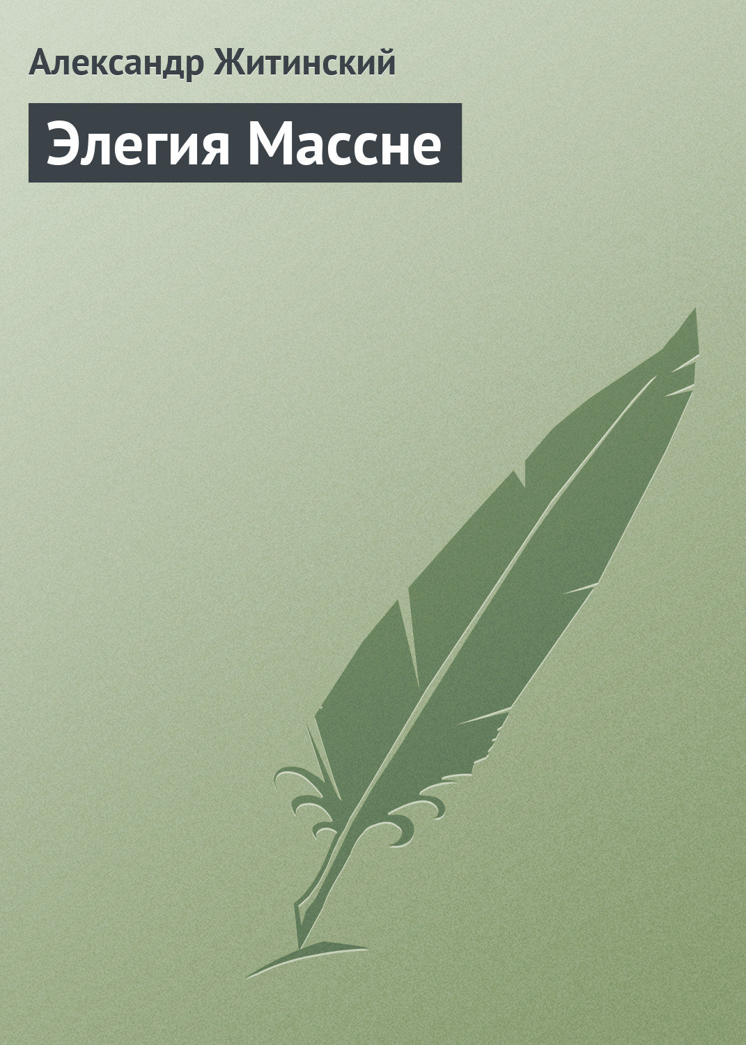 Обложка книги «Элегия Массне»