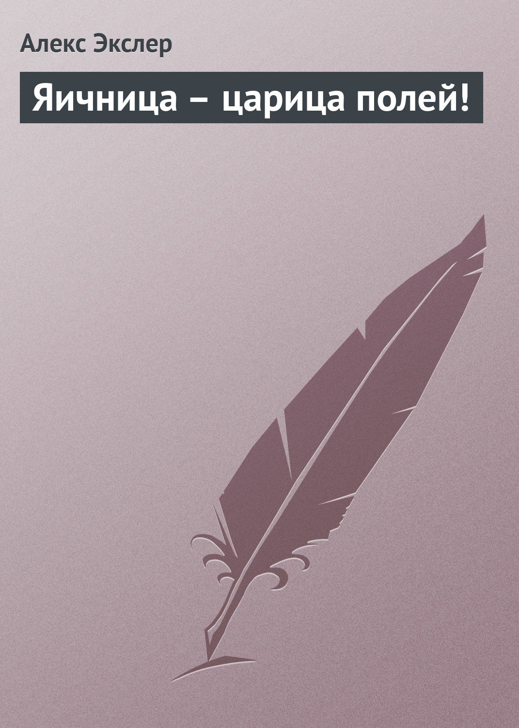 Обложка книги «Яичница – царица полей!»