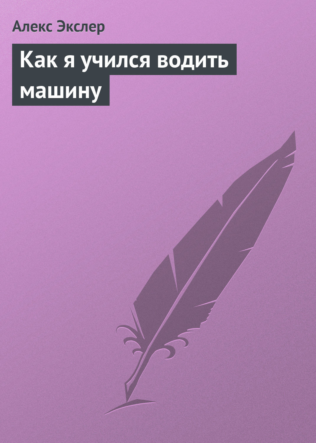 Обложка книги «Как я учился водить машину»