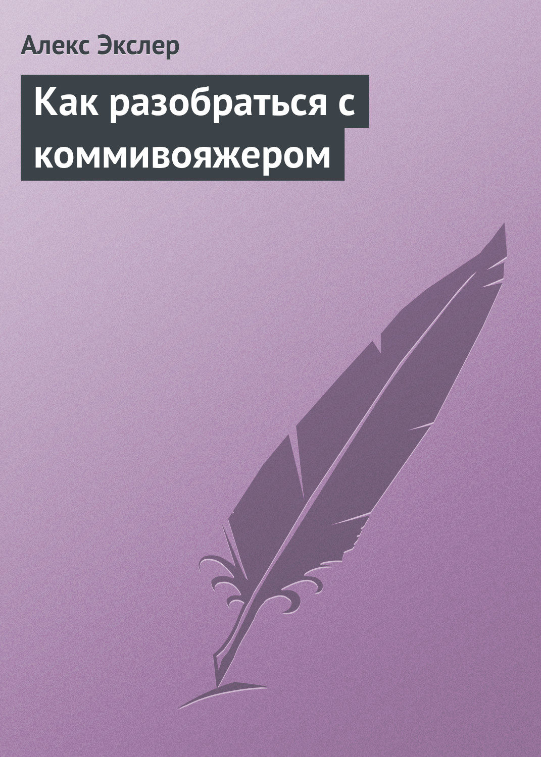 Обложка книги «Как разобраться с коммивояжером»