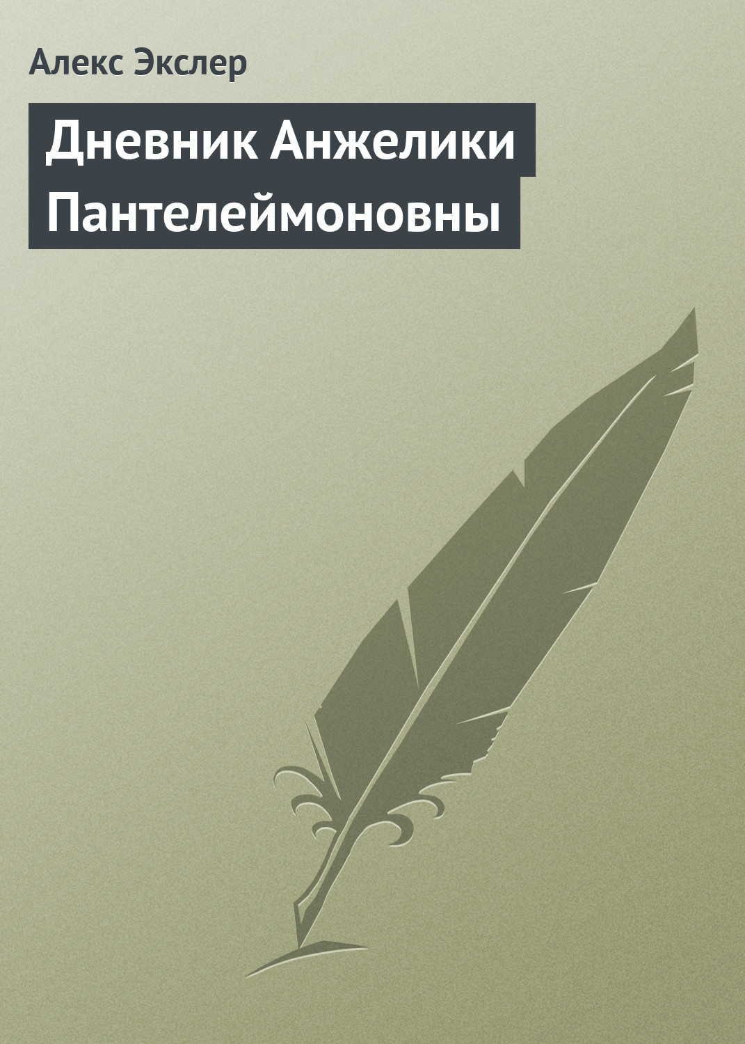 Обложка книги «Дневник Анжелики Пантелеймоновны»