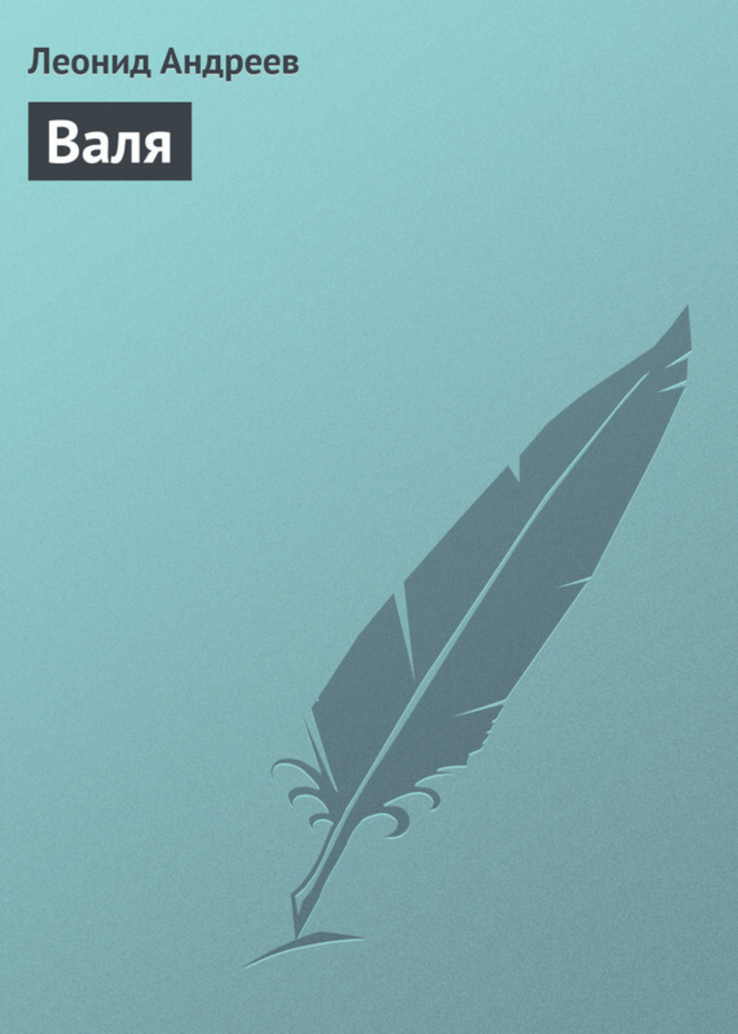 Обложка книги «Валя»