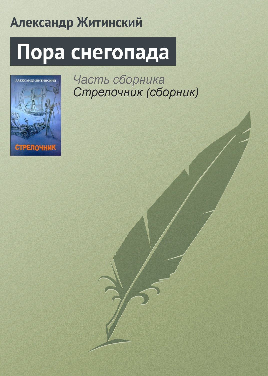 Обложка книги «Пора снегопада»