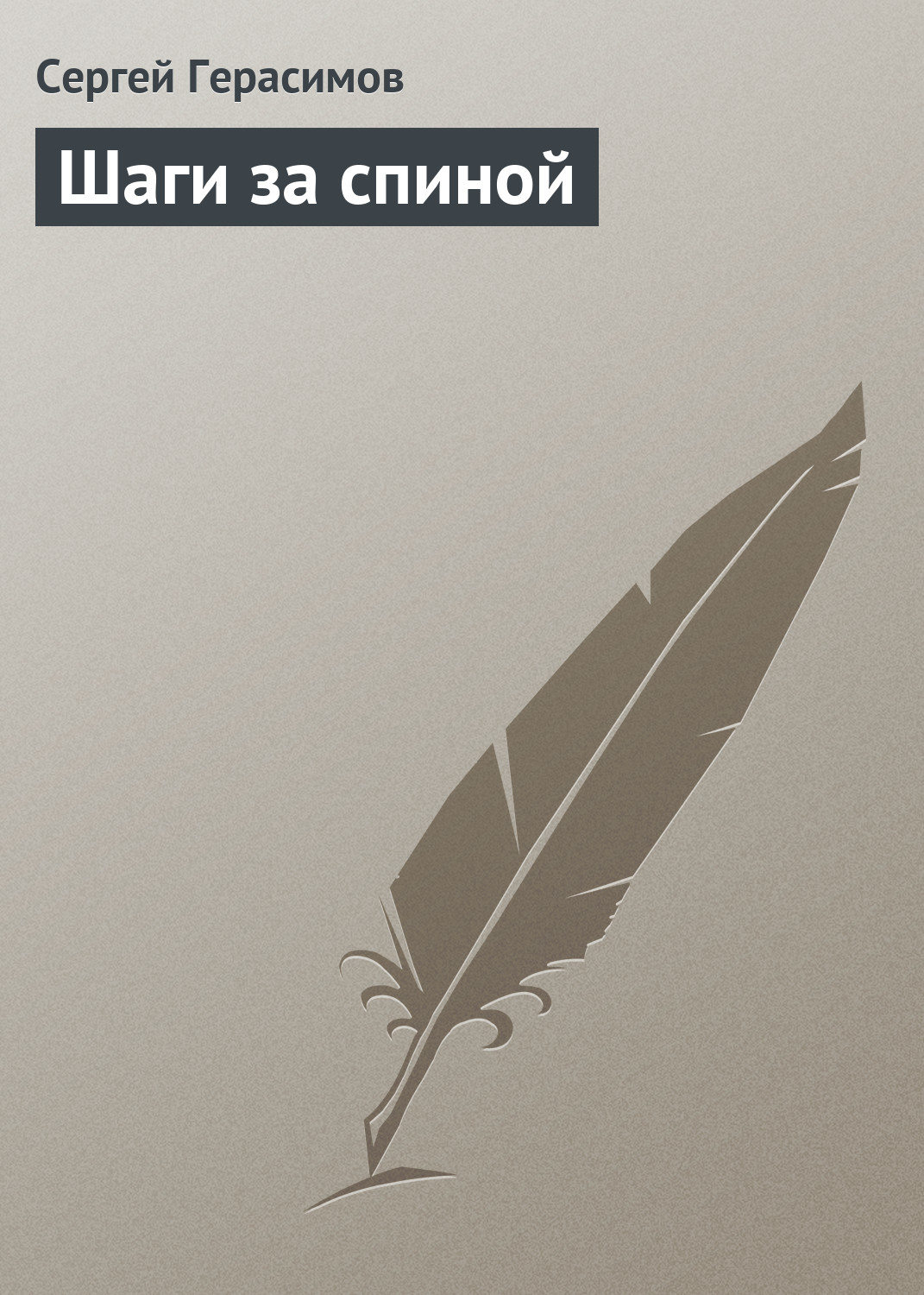 Обложка книги «Шаги за спиной»