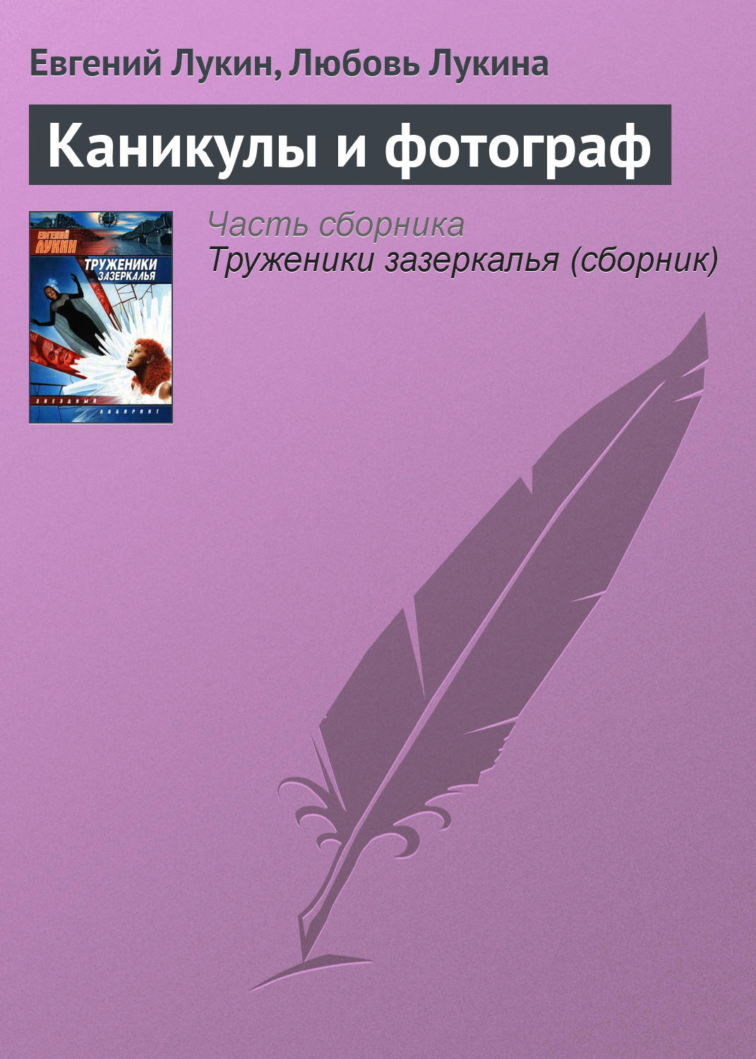 Обложка книги «Каникулы и фотограф»