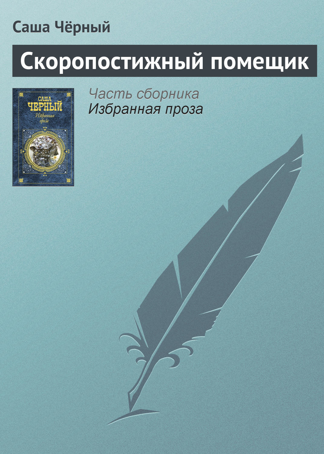 Обложка книги «Скоропостижный помещик»