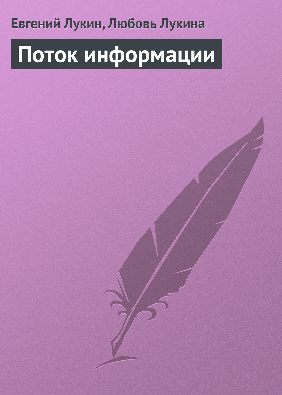 Обложка книги «Поток информации»