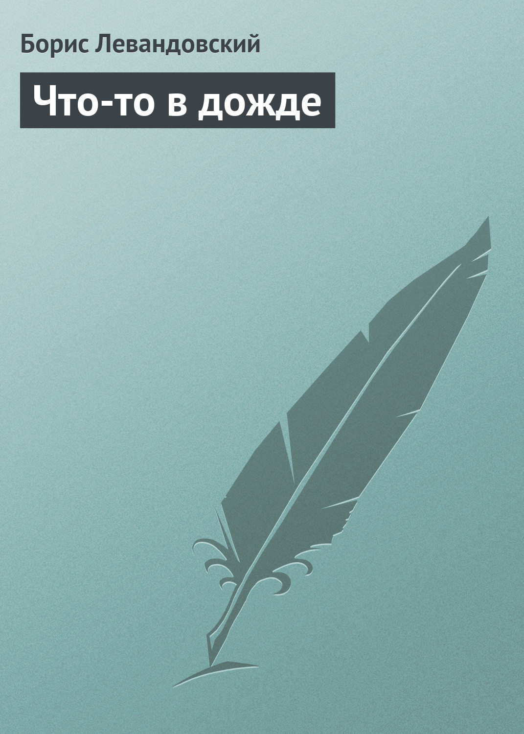 Обложка книги «Что-то в дожде»