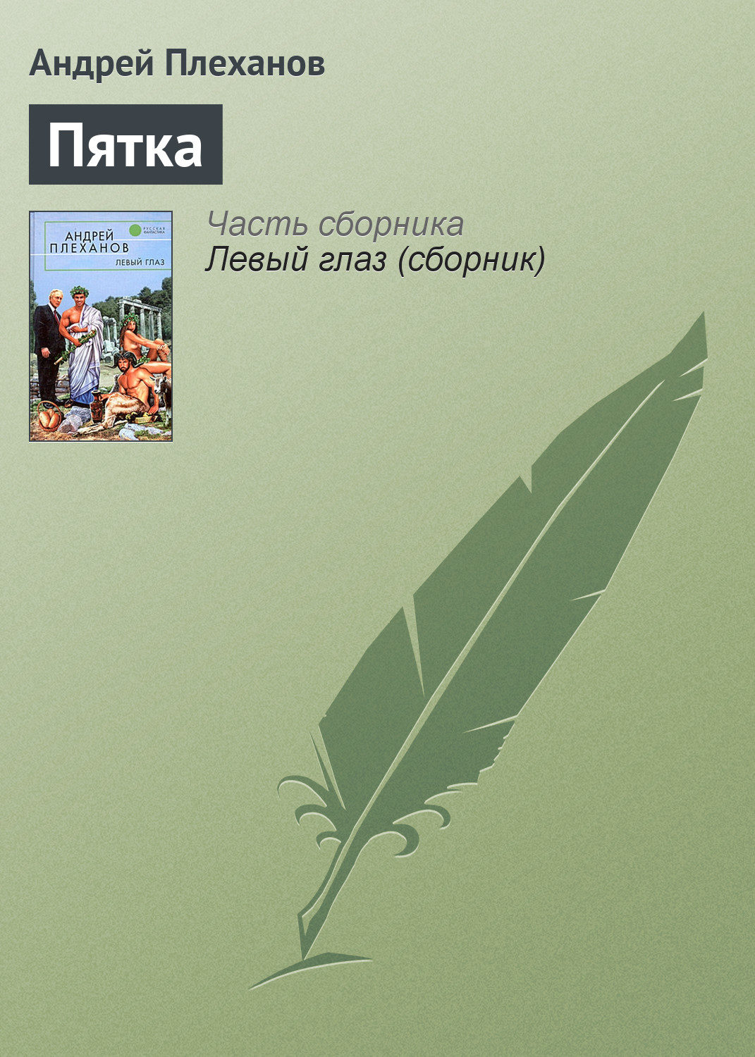 Обложка книги «Пятка»