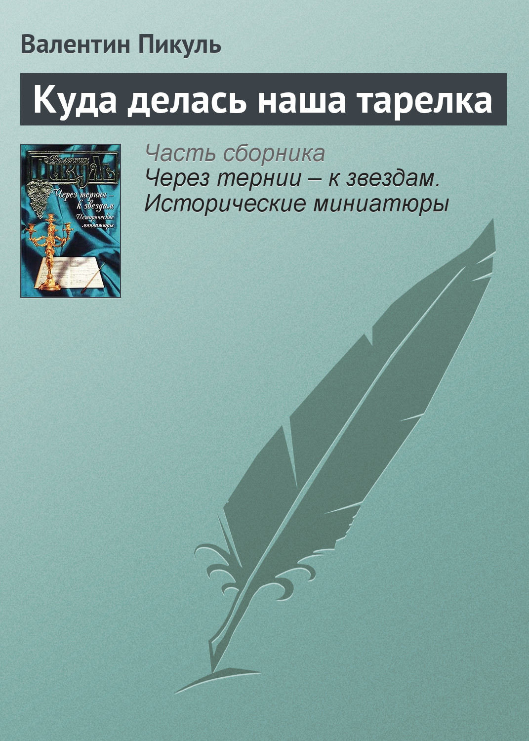 Обложка книги «Куда делась наша тарелка»
