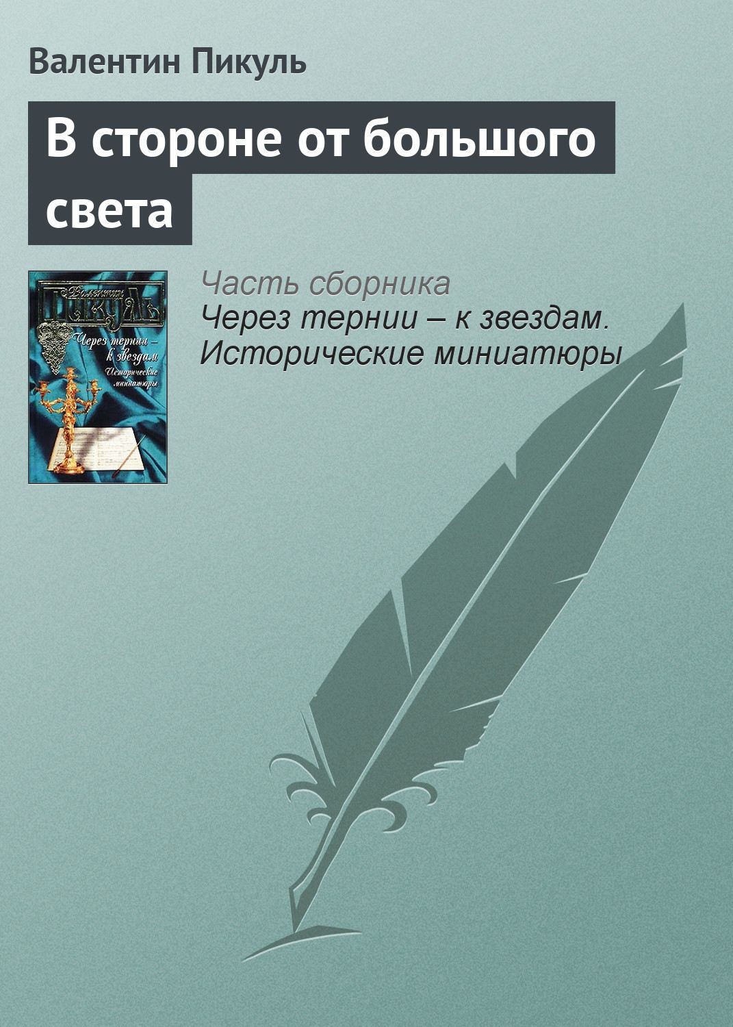 Обложка книги «В стороне от большого света»