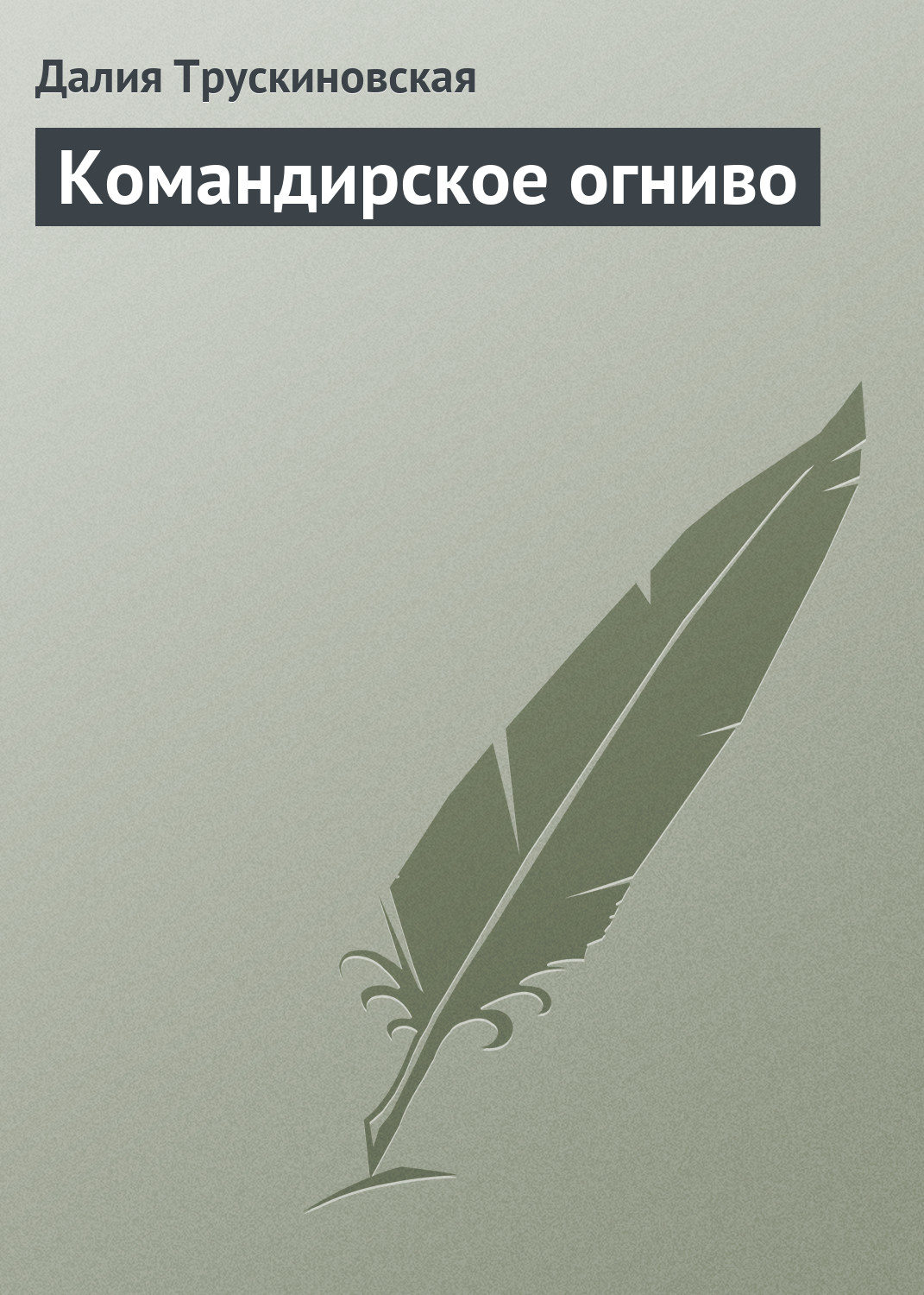 Обложка книги «Командирское огниво»