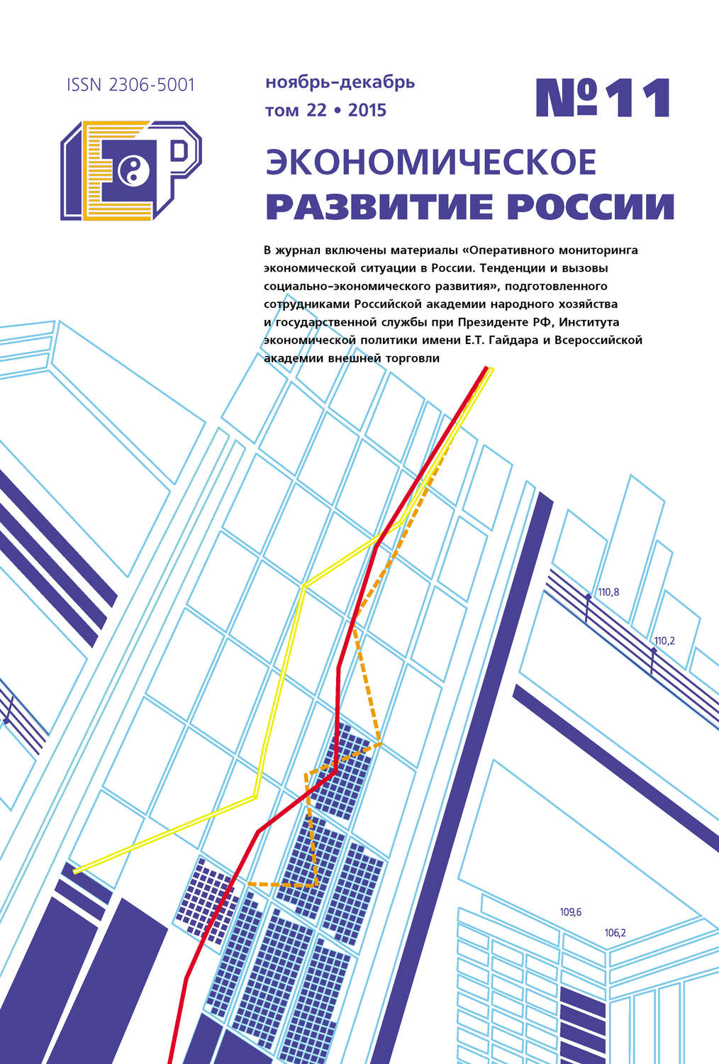 Обложка книги «Экономическое развитие России № 11 2015»