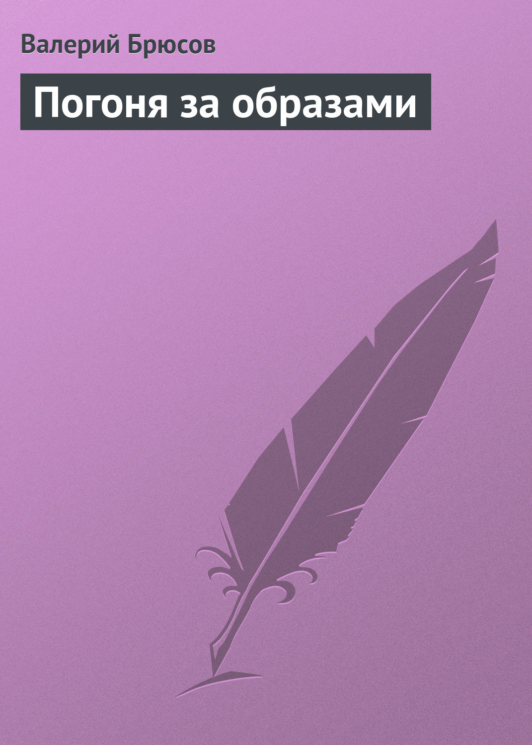 Обложка книги «Погоня за образами»