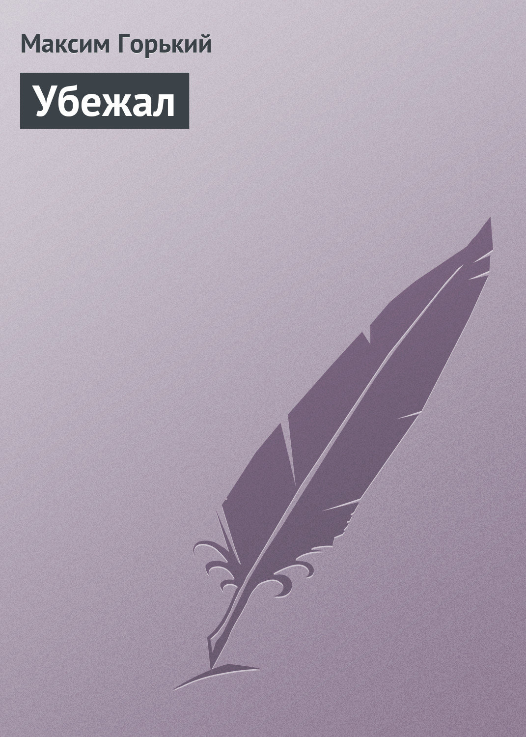 Обложка книги «Убежал»