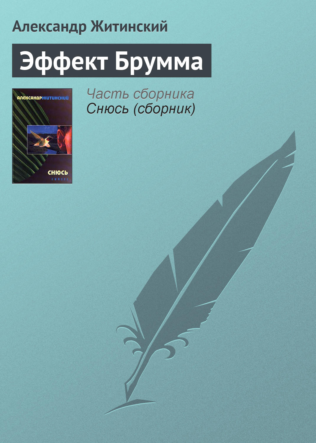 Обложка книги «Эффект Брумма»