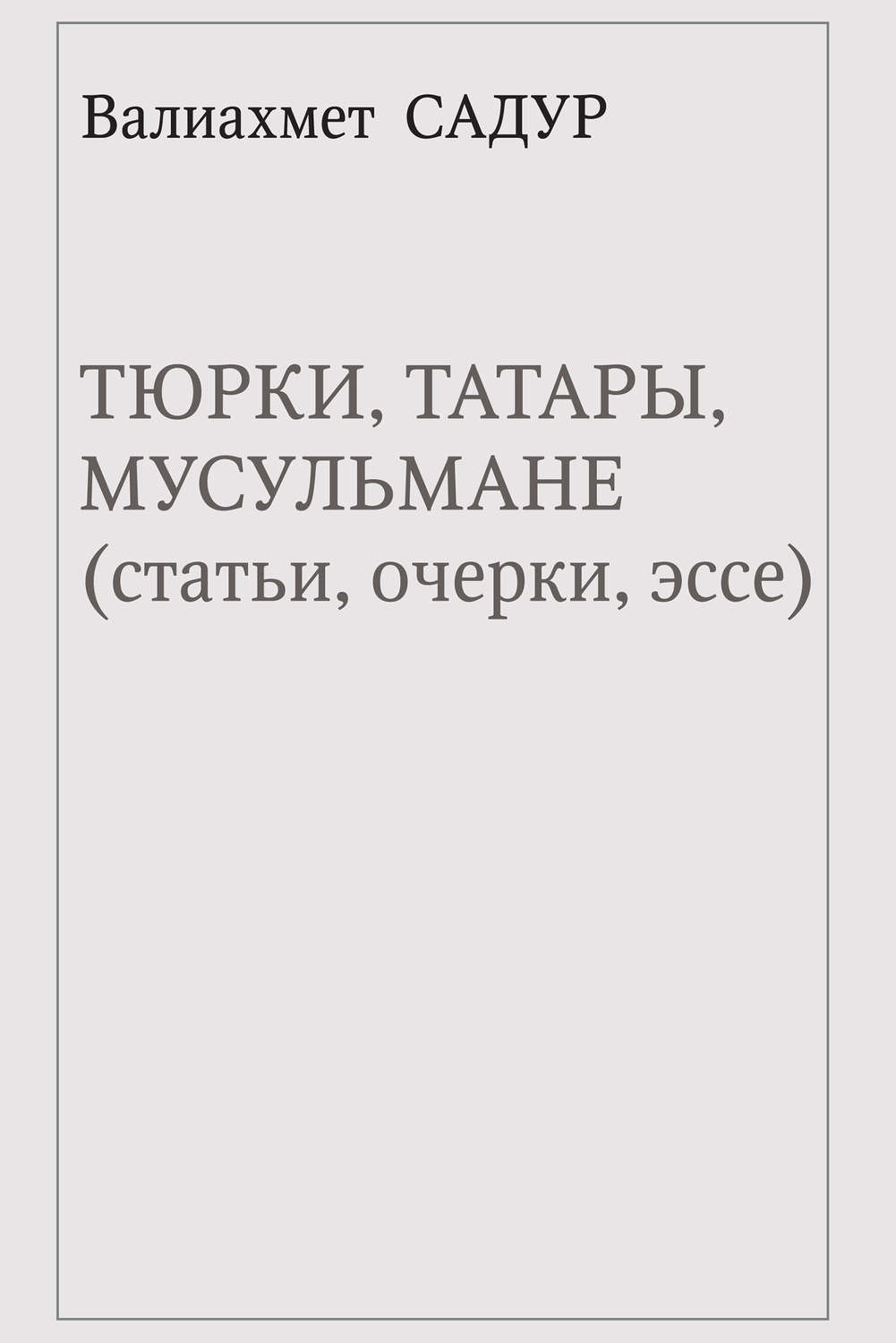 Обложка книги «Тюрки, татары, мусульмане (статьи, очерки, эссе)»