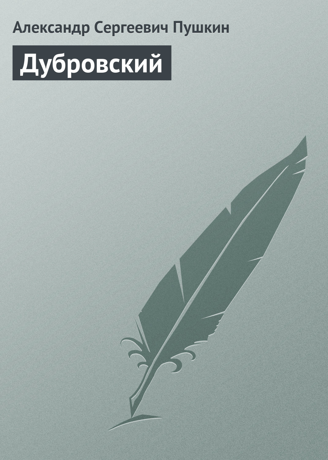 Обложка книги «Дубровский»
