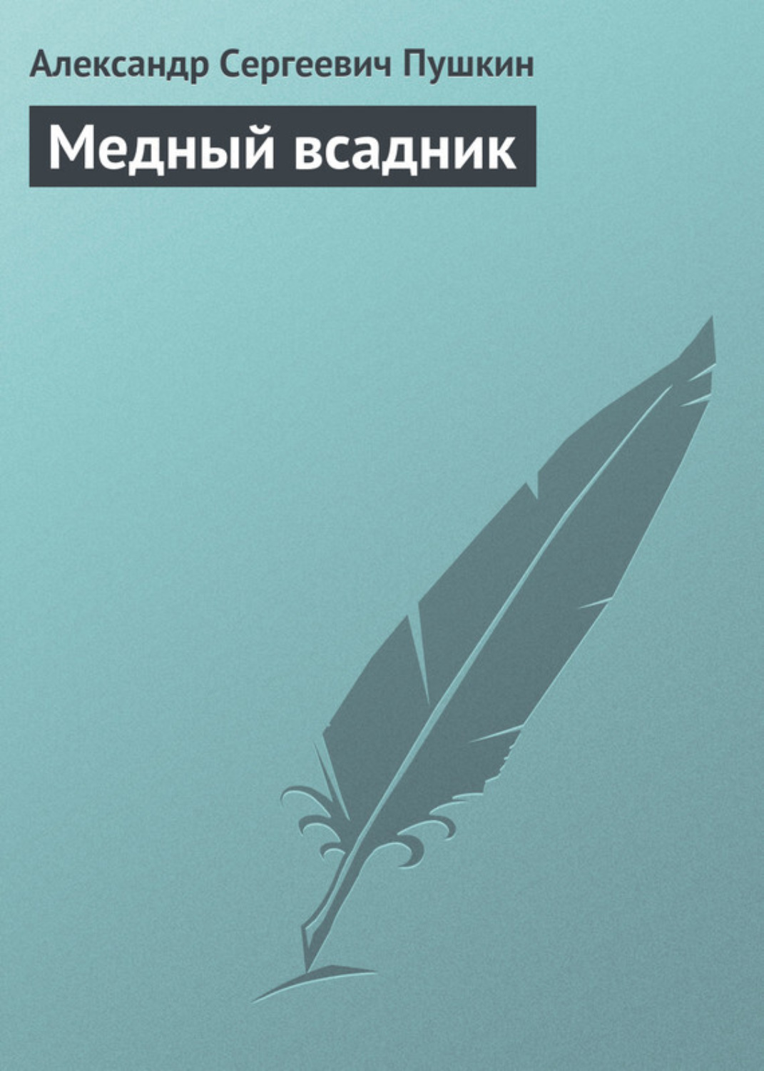 Обложка книги «Медный всадник»