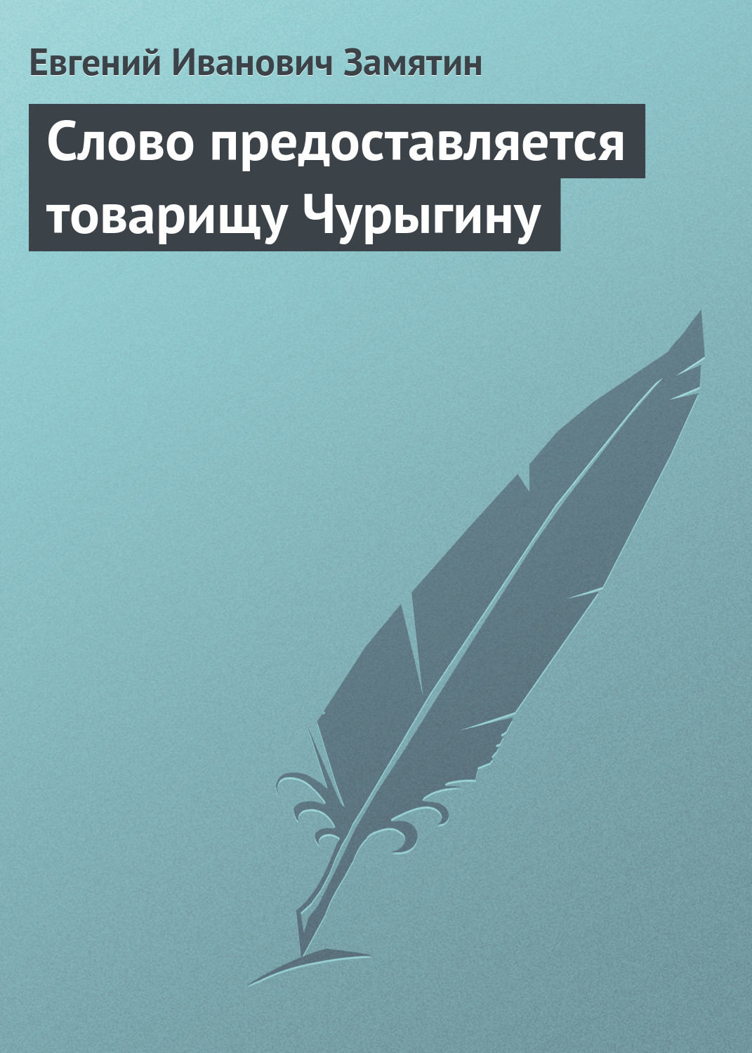 Обложка книги «Слово предоставляется товарищу Чурыгину»