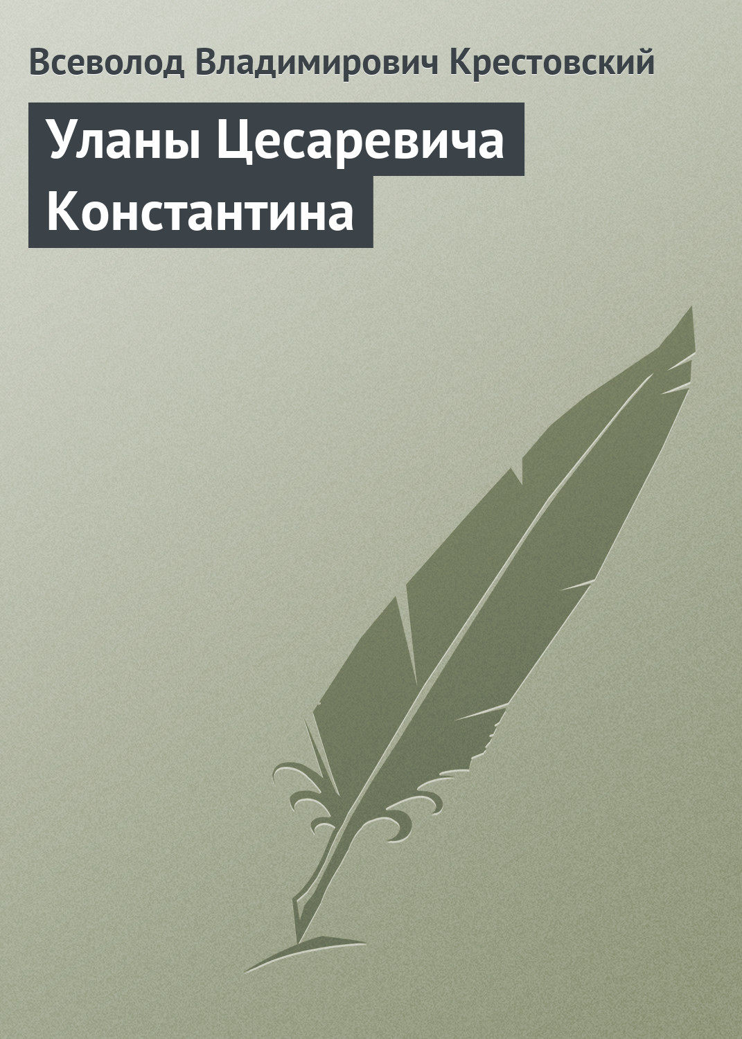 Обложка книги «Уланы Цесаревича Константина»