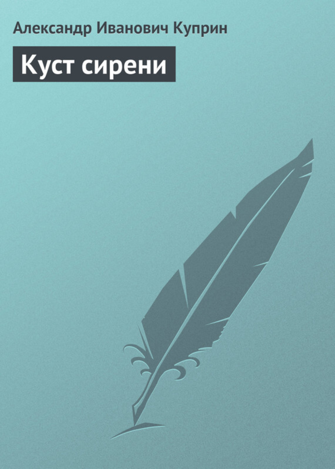 Обложка книги «Куст сирени»