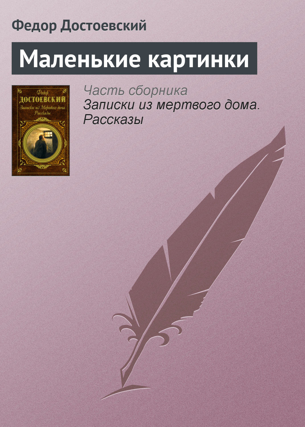 Обложка книги «Маленькие картинки»