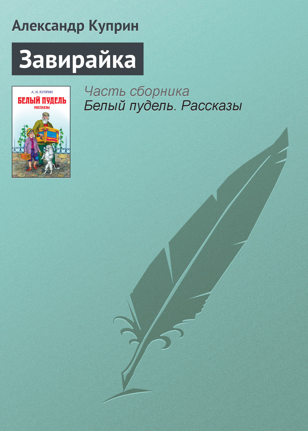 Обложка книги «Завирайка»