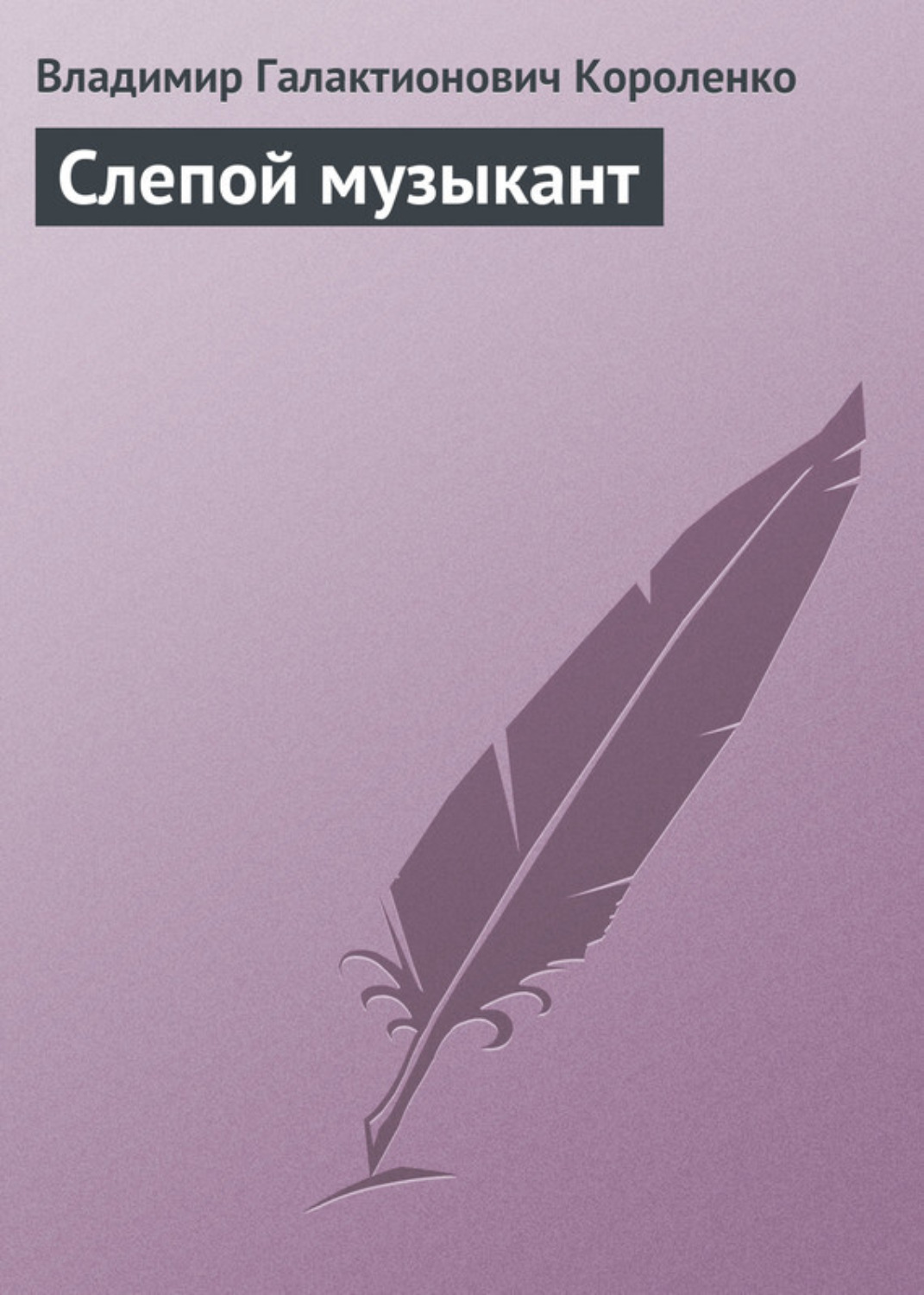 Обложка книги «Слепой музыкант»
