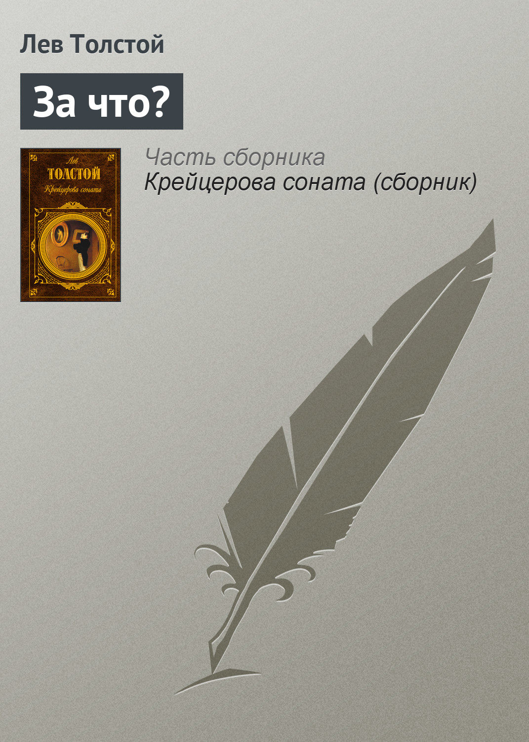 Обложка книги «За что?»