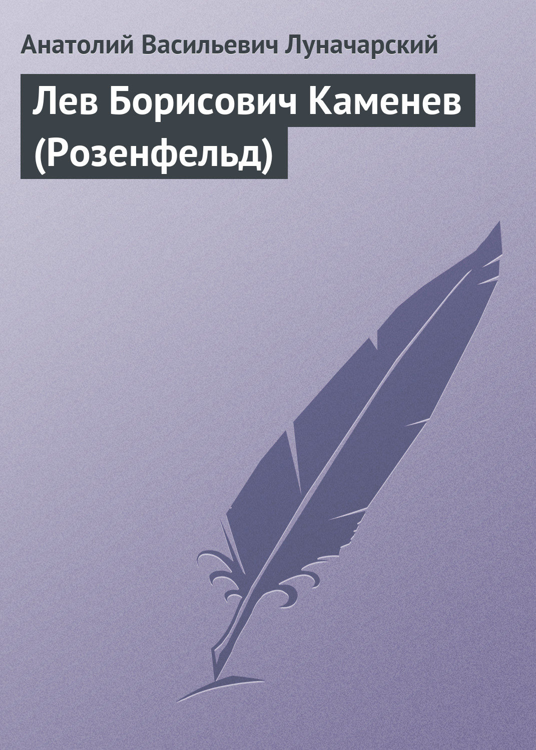 Обложка книги «Лев Борисович Каменев (Розенфельд)»