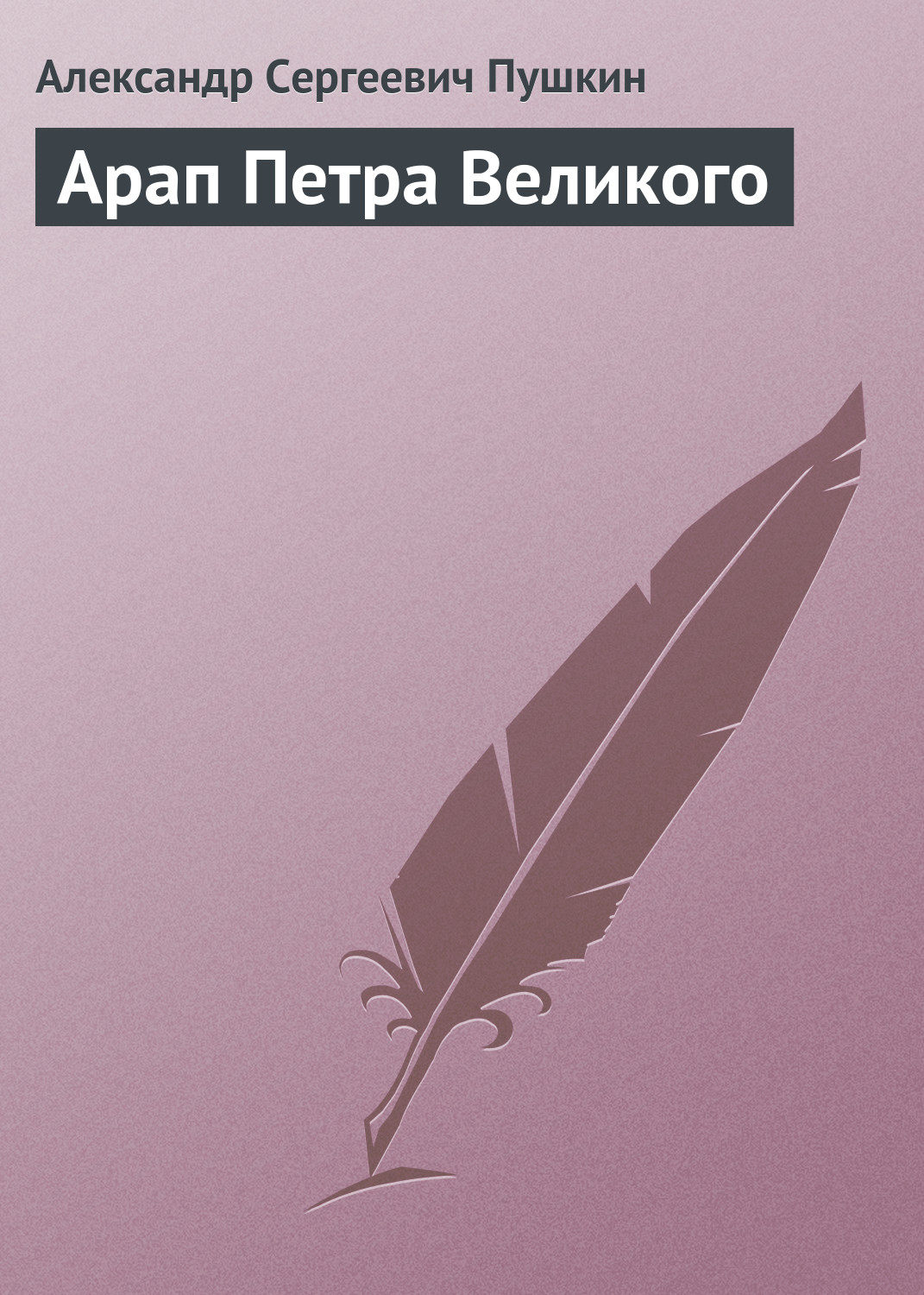 Обложка книги «Арап Петра Великого»