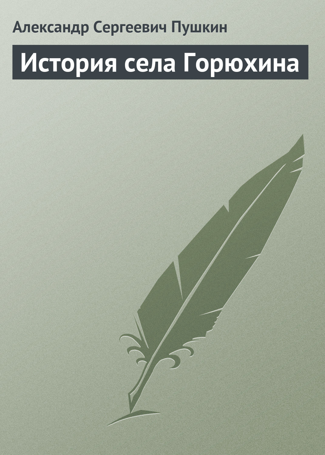 Обложка книги «История села Горюхина»
