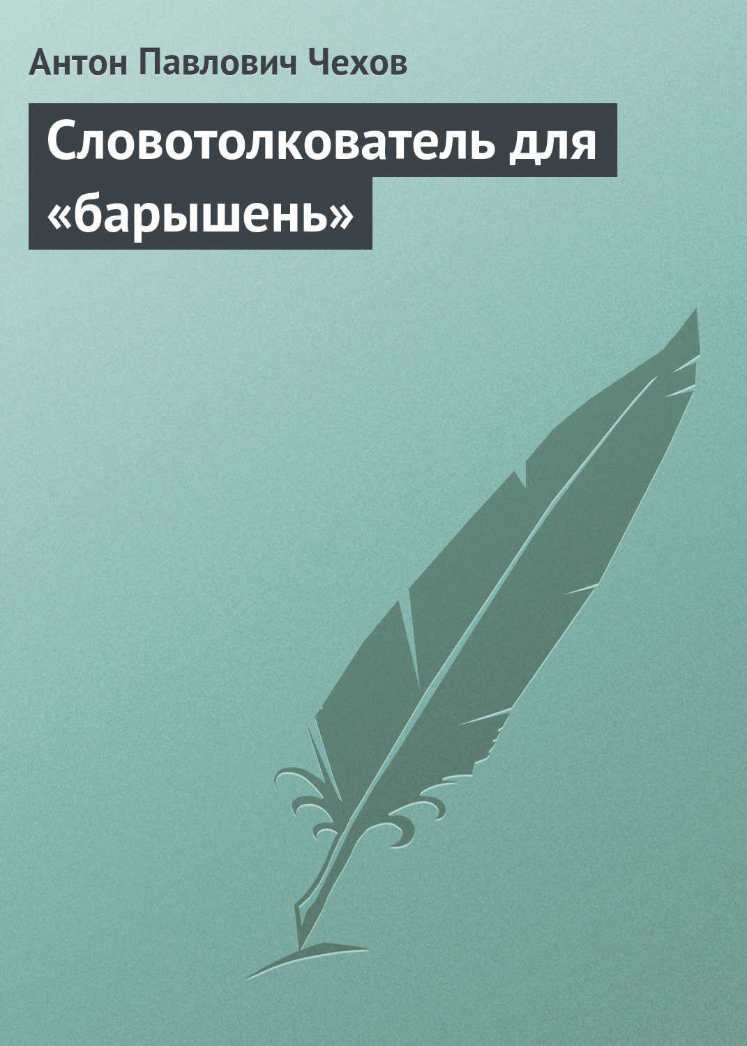 Обложка книги «Словотолкователь для «барышень»»
