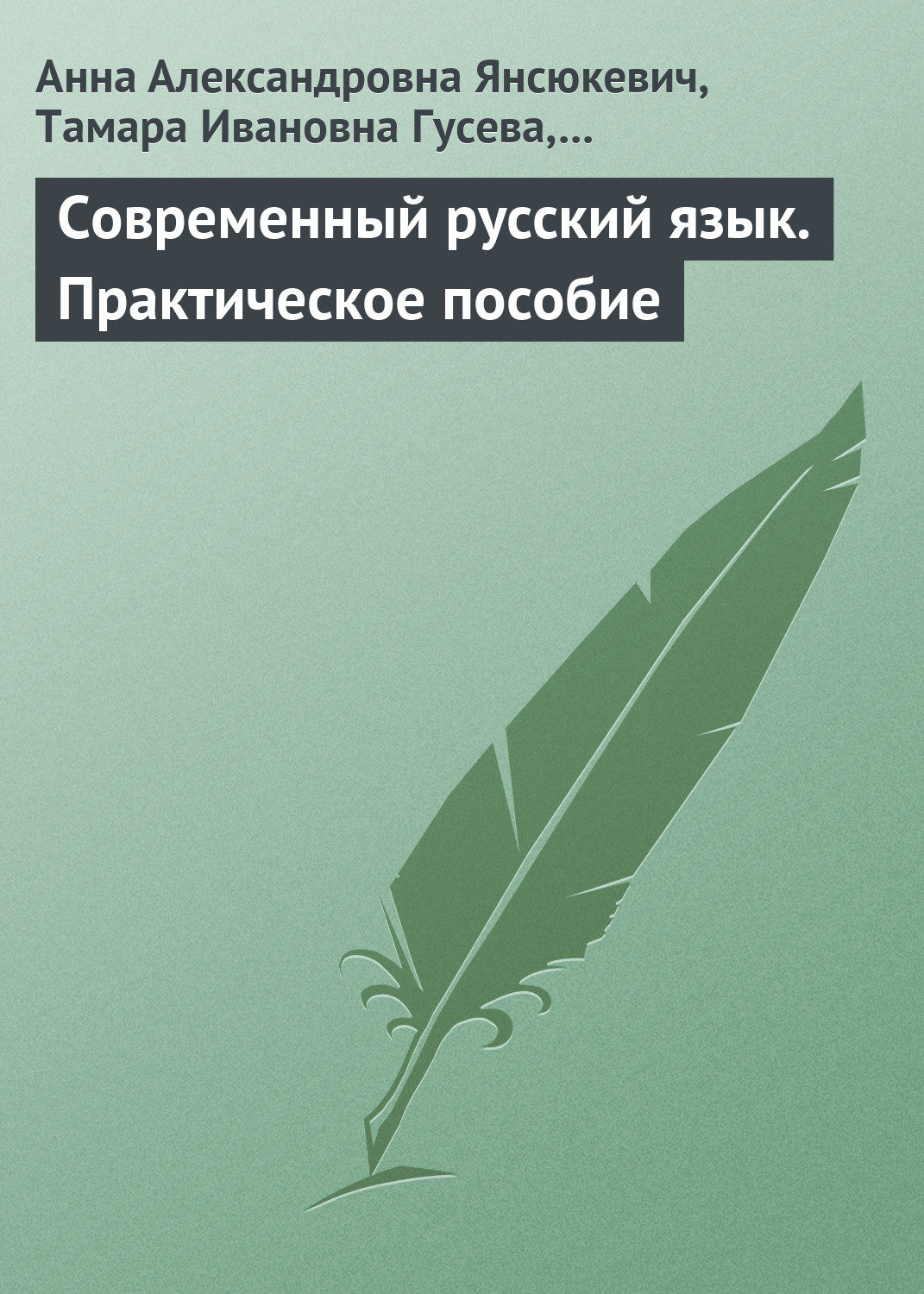 Обложка книги «Современный русский язык. Практическое пособие»