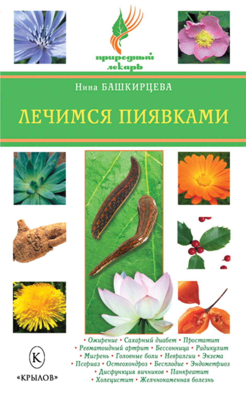 Обложка книги «Лечимся пиявками»