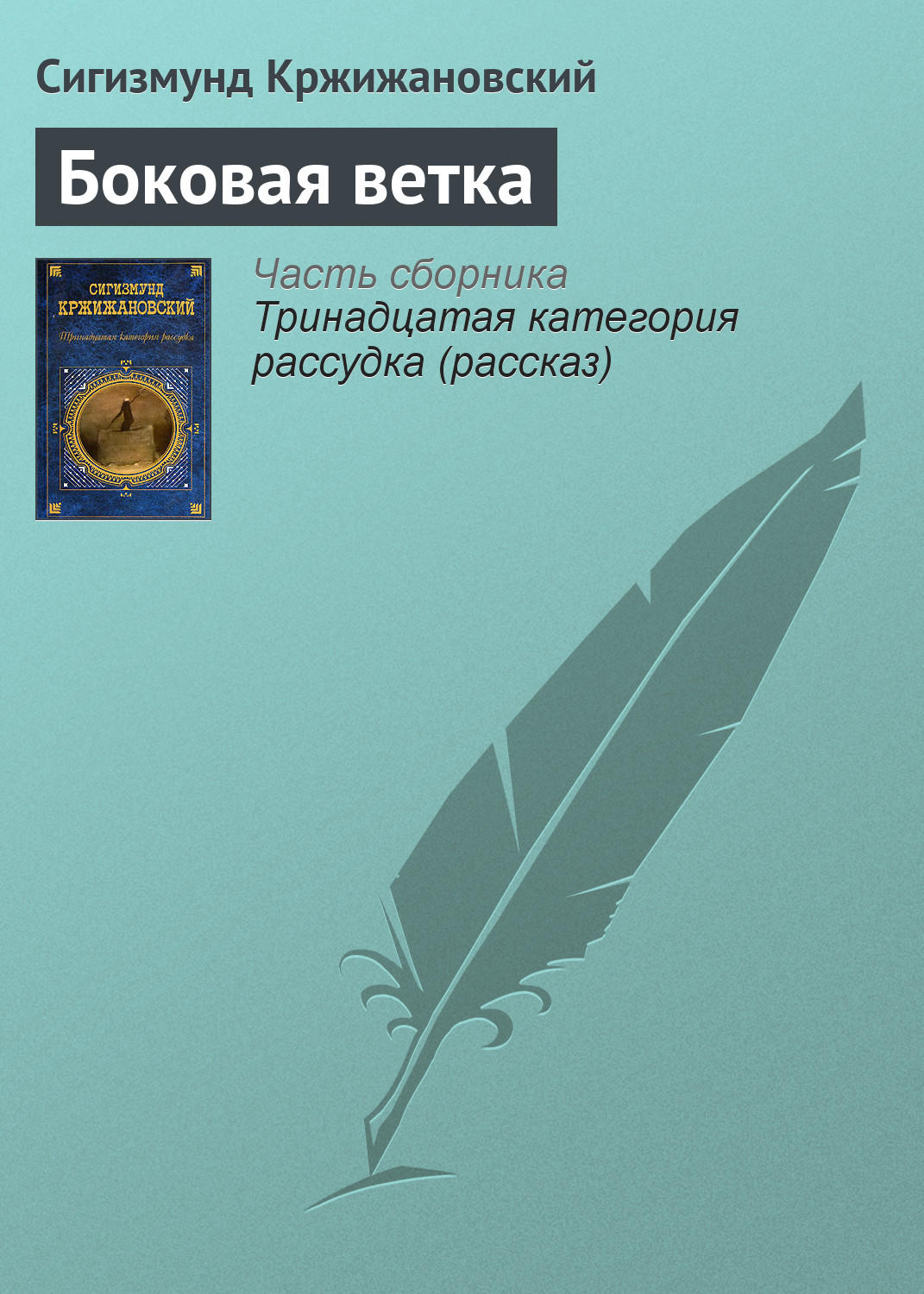Обложка книги «Боковая ветка»