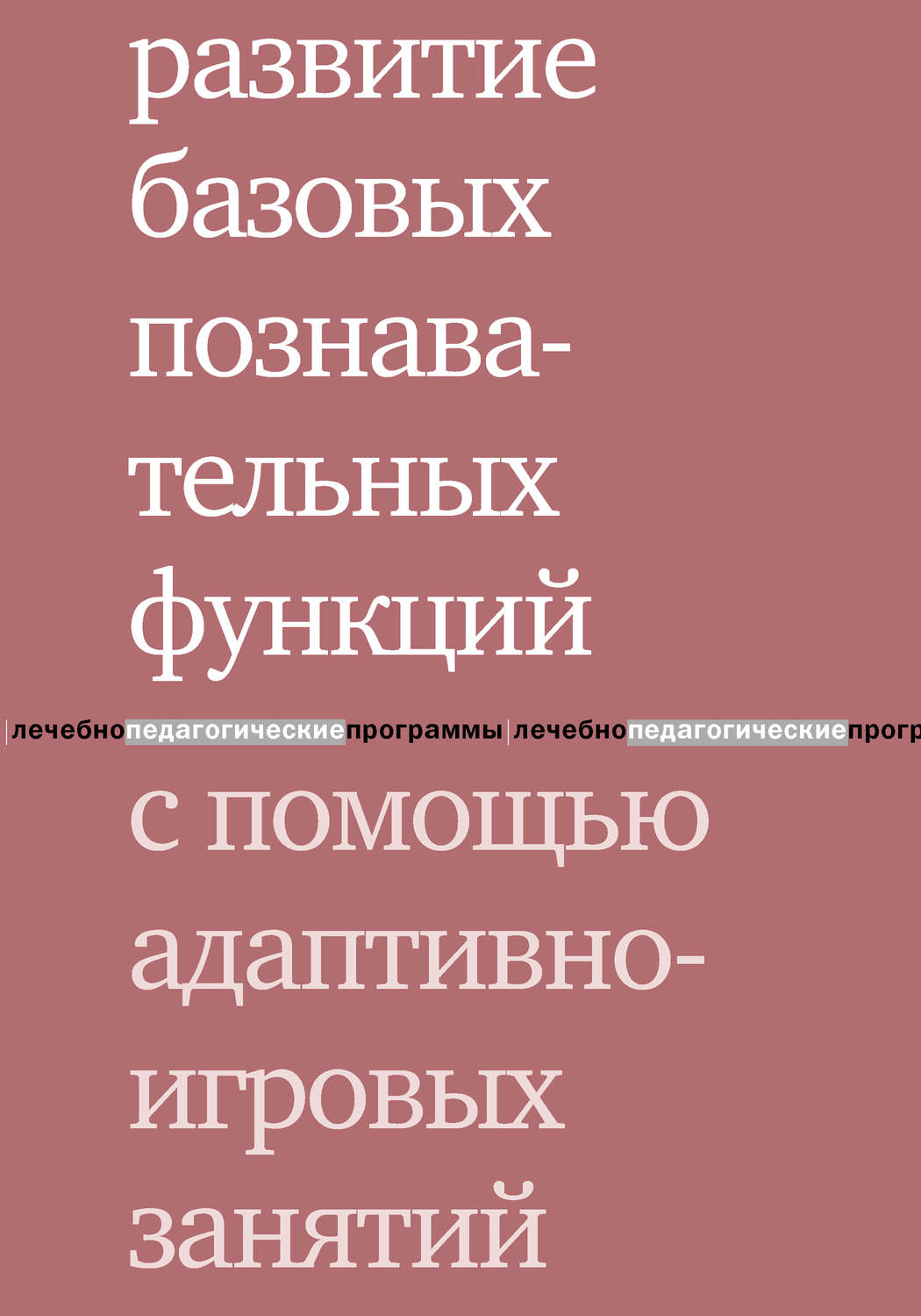 Обложка книги «Развитие базовых познавательных функций с помощью адаптивно-игровых занятий»