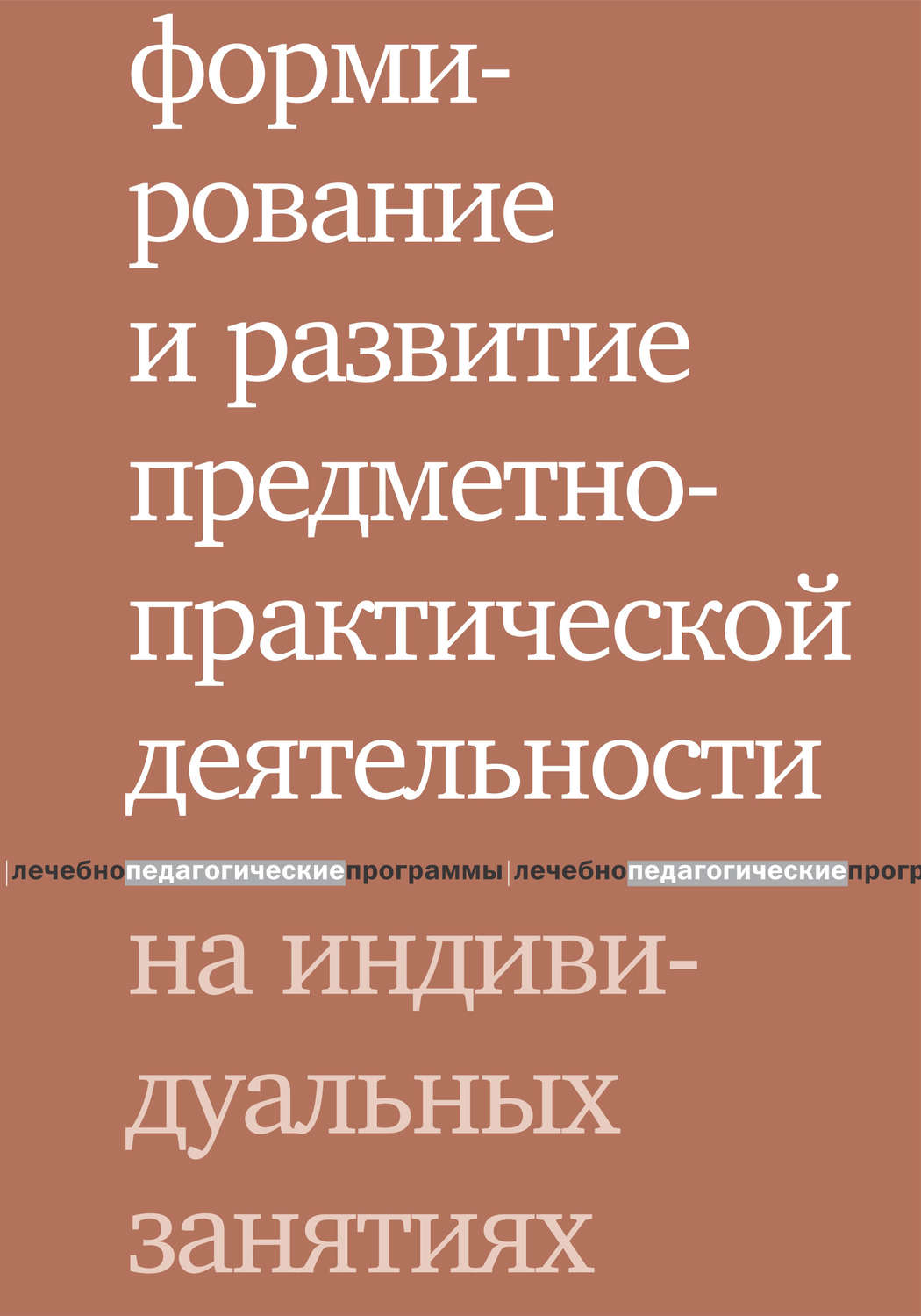 Обложка книги «Формирование и развитие предметно-практической деятельности на индивидуальных занятиях»