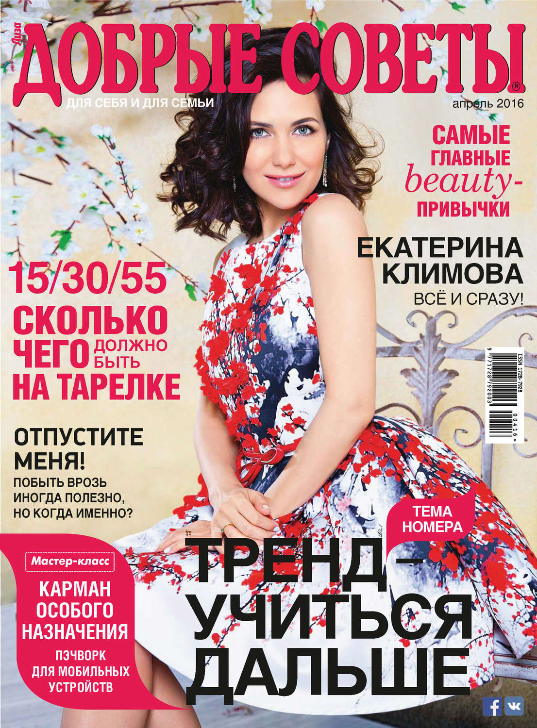 Обложка книги «Добрые советы №04/2016»